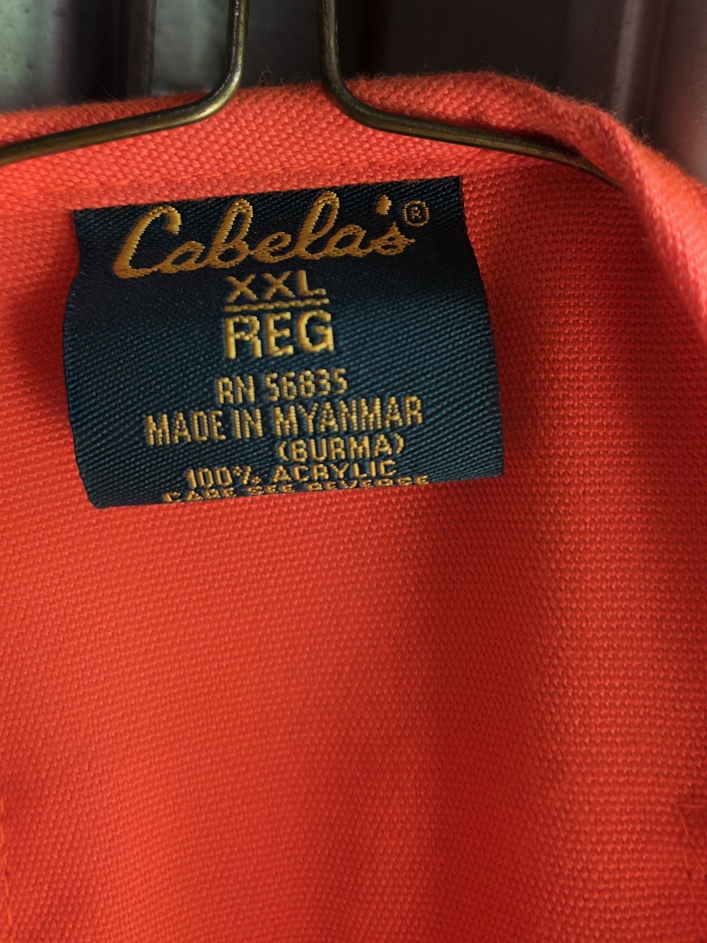 Cabela's Orange Hunting Vest - Picture 3 of 6